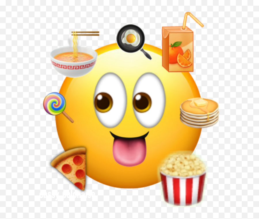 Food Enjoy Cute Pizza Sticker - Happy Emoji,Popcorn Emoticon