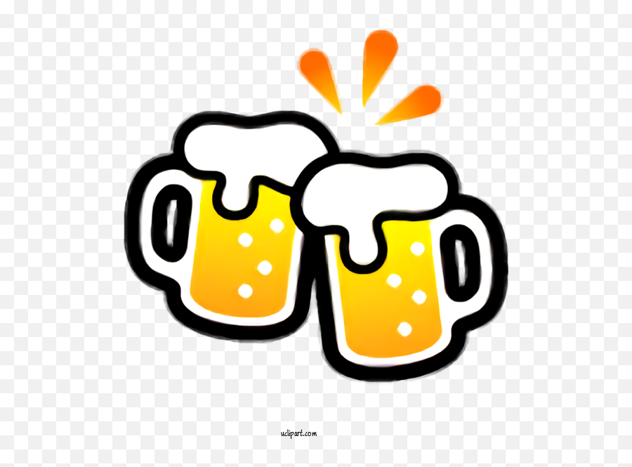 Holidays Yellow Line Mug For Saint Patricks Day - Saint Beer Glassware Emoji,Beer Mug Emoji