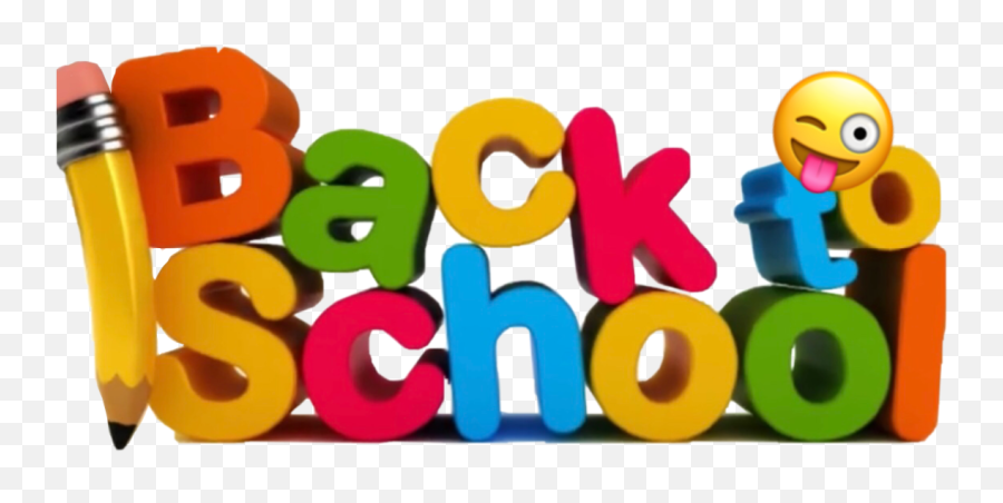 Backtoschool Sticker - Welcome Back To School Kindergarten Clipart Emoji,Yay Emoji Text