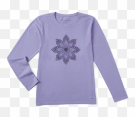 Primal Lotus Long Sleeve Crusher Tee - Long Sleeve Emoji,Swag Emoji Outfits For Girls