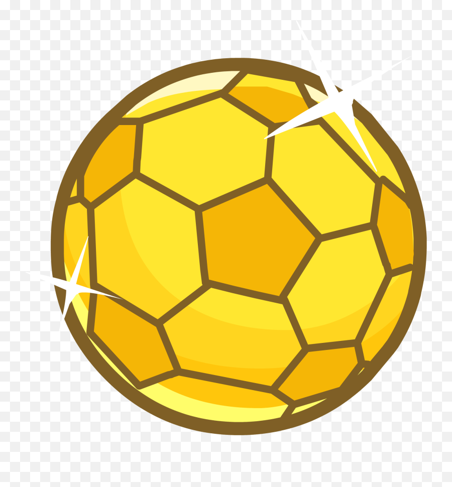 The Golden Soccer Ball - Bolinha Dourada De Futebol Emoji,Soccer Ball Emoji Png