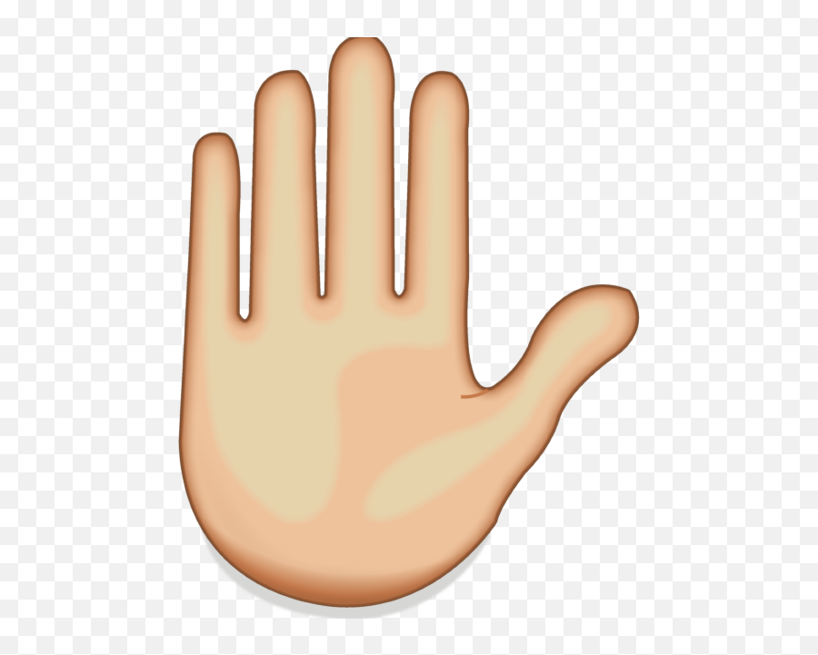 Download Raised Hand Emoji - Raised Hand Emoji Png,Hand Emoji
