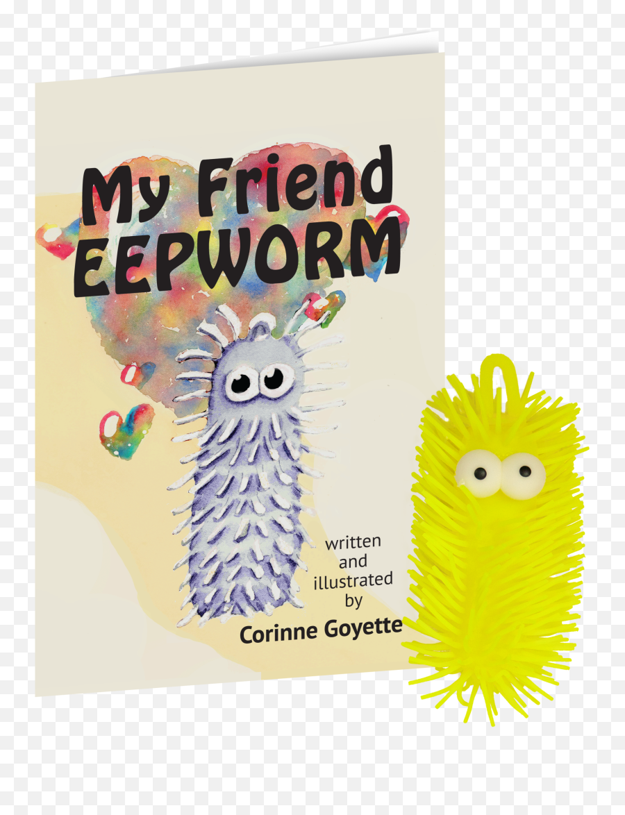 My Friend Eepworm Book And Toy Set - Soft Emoji,Toy With My Emotions