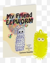 My Friend Eepworm Book And Toy Set - Soft Emoji,Toy With My Emotions