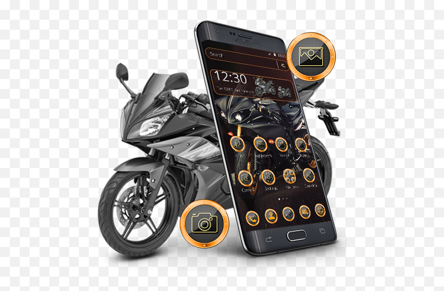 Cool Black Motobike Theme - Yamaha Bikes R15 Black Emoji,Motorcycle Emoji For Iphone