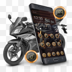 Cool Black Motobike Theme - Yamaha Bikes R15 Black Emoji,Motorcycle Emoji For Iphone