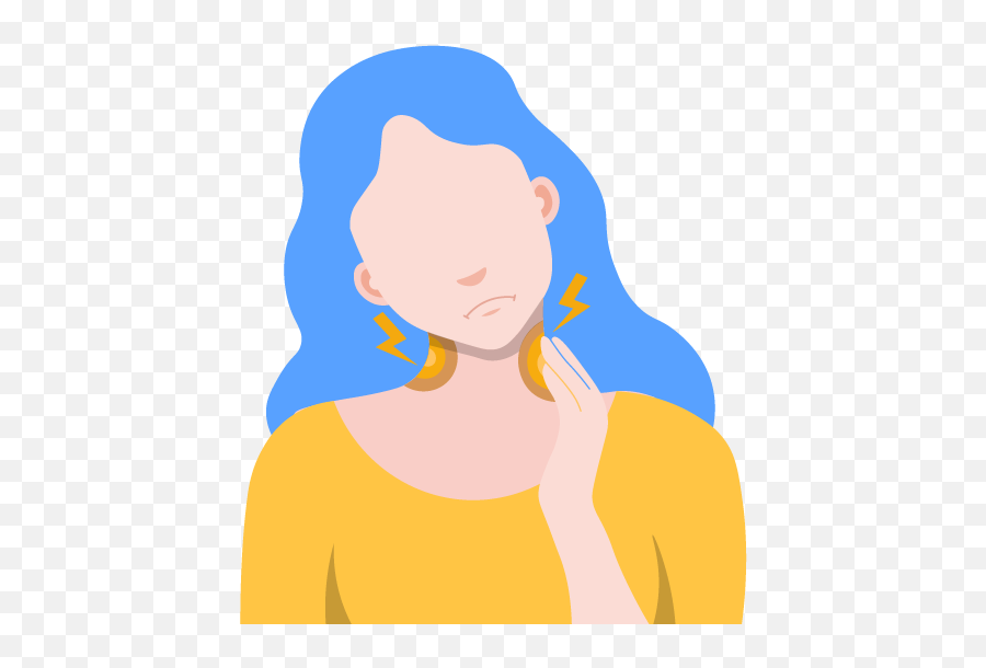 Painful Lymph Nodes Along Neck - Hair Design Emoji,7 Up Spot Emotion Icons