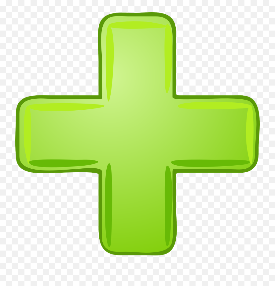 Green Cross - Signo De La Suma Emoji,Cross Emoji