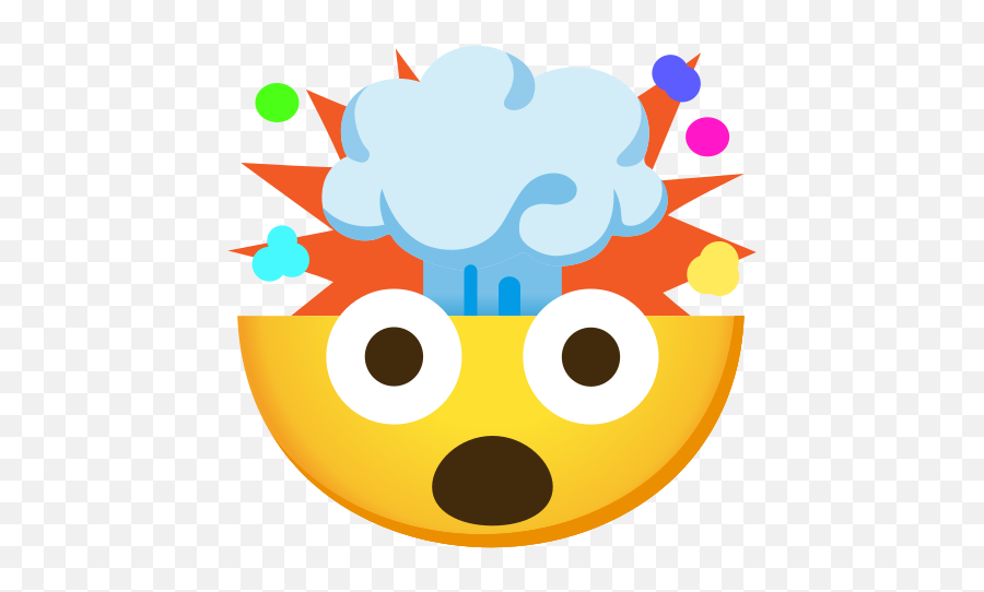 Tête Qui Explose Emoji - Emoji Kitchen,Boom Emoji