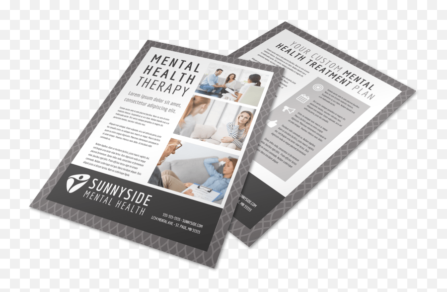 Mental Health Counseling Flyer Template - Document Emoji,Dealing With Emotions Brochure Or Pamphlet