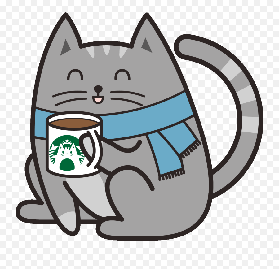 Pin - Coffee Cat Gif Transparent Emoji,Pinterest Hot Choc Emojis