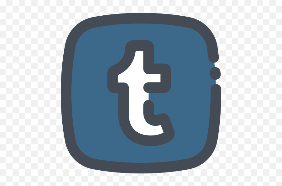 Social Media Logo Tumblr Free Icon - Social Media Logo Met T Emoji,Omw Text Emoticons Tumblr