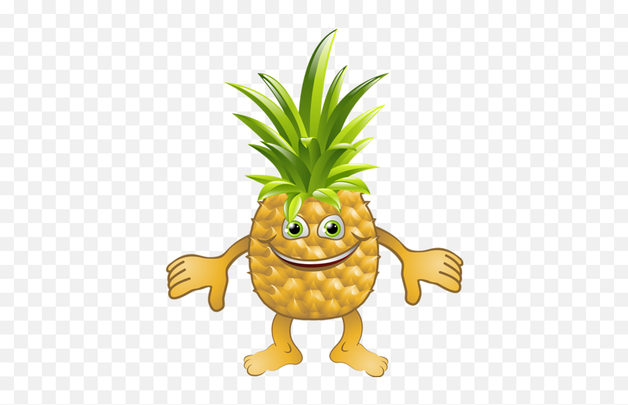 Fruit Fruit Cartoon - Pineapple Cartoon Emoji,Fb Pineapple Emoticon