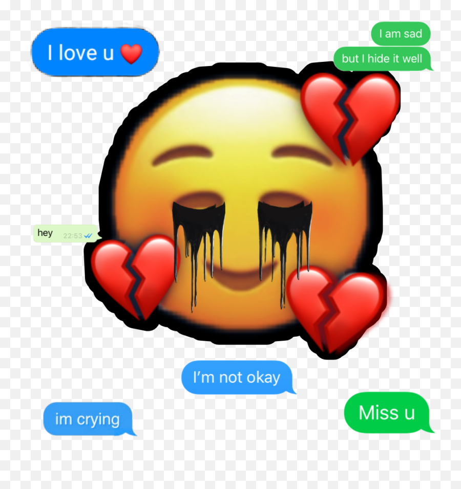 Iu0027msadmissu Sticker By Miljanaplussrdjan - Happy Emoji,Hiding Crying Emoji