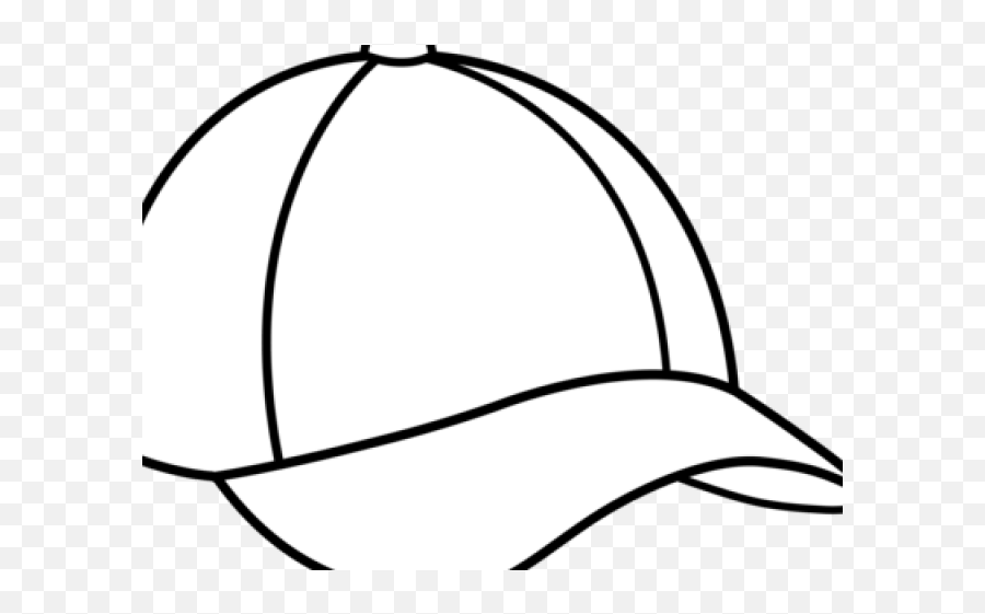 Snapback Clipart Template - Sun Hat Clipart Black And White Cricket Cap Emoji,Emoji Snapback