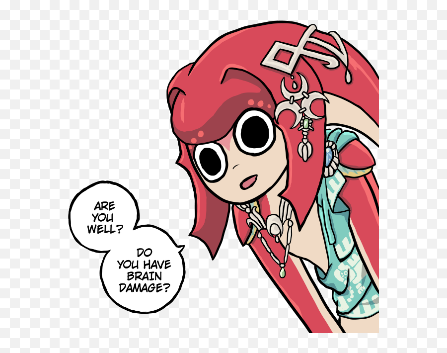 Can Mipha Heal Brain Injuries - Link X Mipha Emoji,Brain Emotion Memes