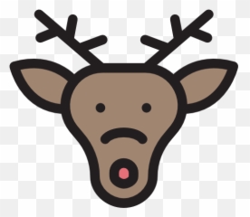 Reindeer Elk Christmas Animals Xmas - Portable Network Graphics Emoji,Moose Emoji
