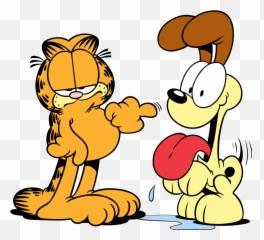 Odie Hugging Garfield - Discord Owo Clipart Full Size Imagenes De Garfield Y Odie Emoji,Owo Discord Emoji