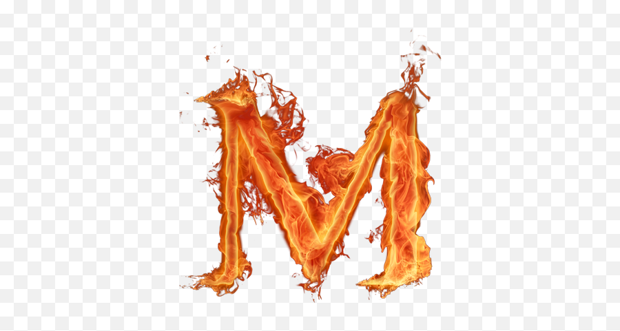 Fuego - Letter M Fire Hd Png Download Original Size Png Manni Gaming Emoji,Fuego Emoji