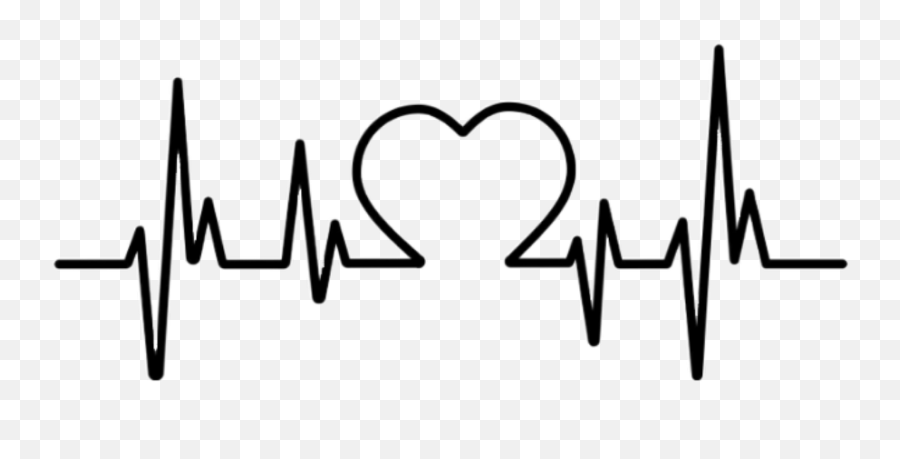 Transparent Heartbeat Line Png - Heartbeat Sticker Emoji,Heartbeat Line Emoji