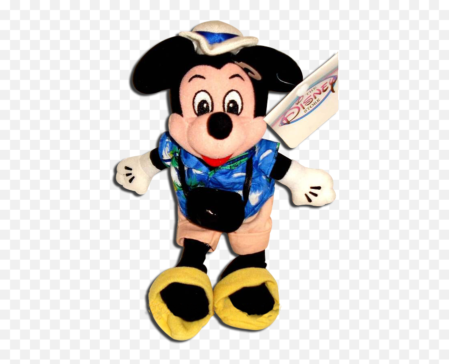 Tourist Mickey Mouse Disney Store Plush - Fictional Character Emoji,Emoji Beanbag