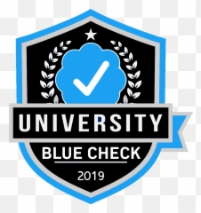 The Legend Of Eve Fartlow Blue Check University - Logo University College Template Emoji,Fox News Emoji Story
