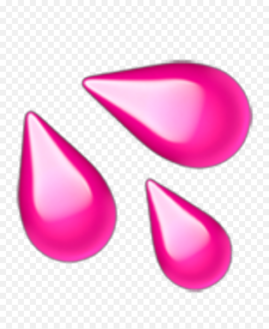 Tears Tear Pink Emoji Pinkemoji Remix Apple - Sweat Moon Is Wet Meme,Sweating Emoji