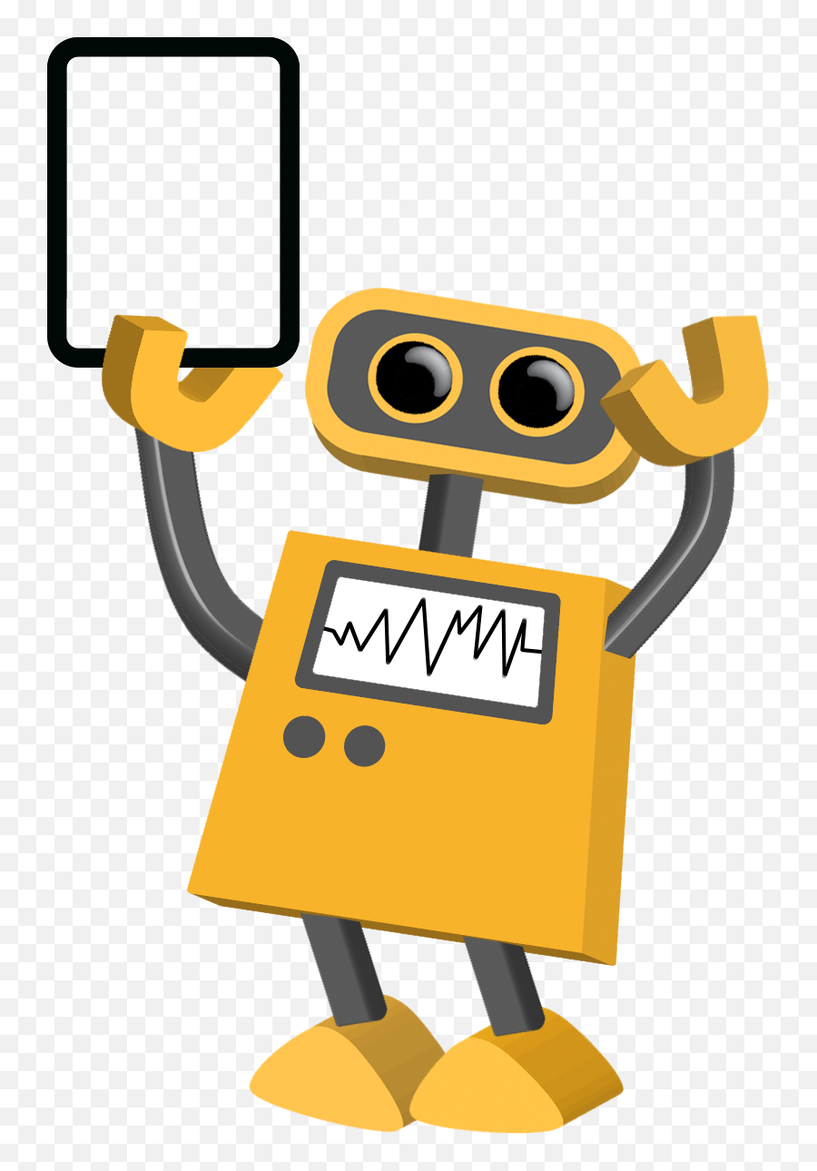 Yellow Robot Transparent Background - Transparent Background Robot Cartoon Png Emoji,Robot Emoji Png