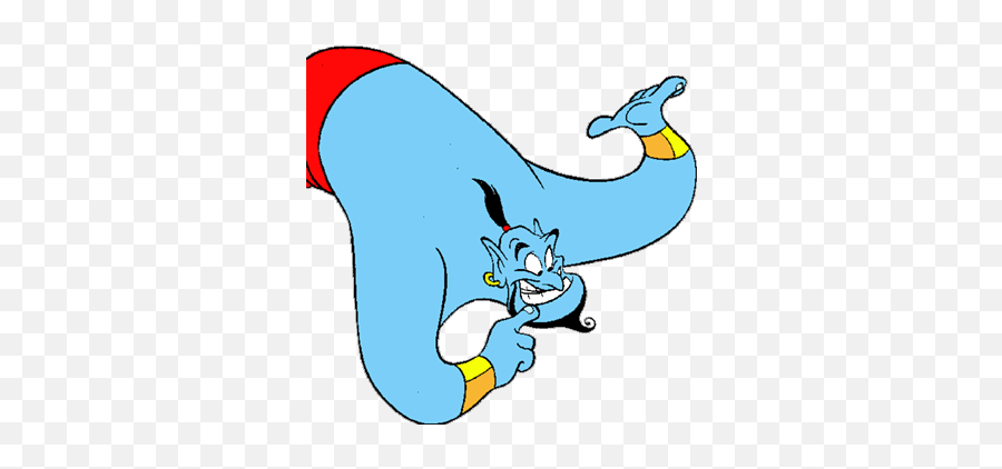 Clip Art Aladdin Genie - Clip Art Library Emoji,Genie Emoji