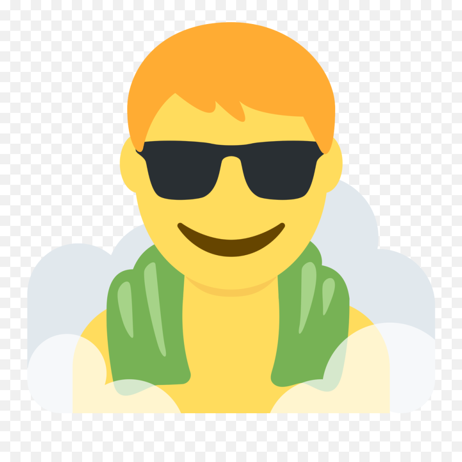 Emoji Face Mashup Bot On Twitter U200d Man In Steamy - Happy,Emoji Face With Sunglasses