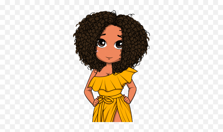 Happy African American Sticker - Transparent African American Animated Gif Emoji,Black Girl Emoji