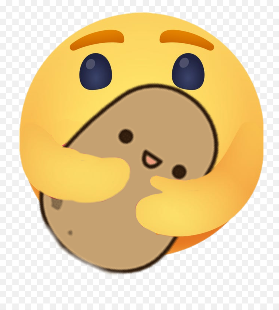 Potato Hug Emoji Hugemoji Sticker - Happy,Potato Emoticon