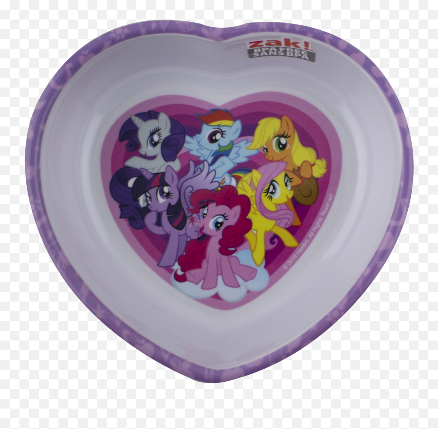 My Little Pony Melamine Heart Bowl - My Little Pony Bowl Emoji,My Little Pony Emoticon