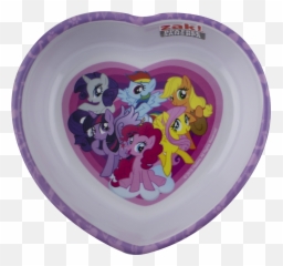 My Little Pony Melamine Heart Bowl - My Little Pony Bowl Emoji,My Little Pony Emoticon