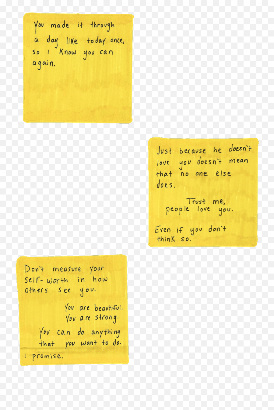 Postit Yellow Aesthetic Tumblr Kpop Lyrics Reminder - Yellow Png Emoji,It's Just Emotions Taking Me Over Lyrics