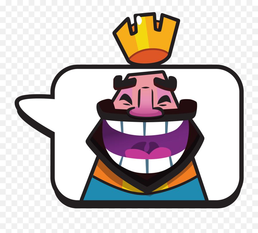 How Many Emotes Does The King Have In - Emojis Clash Royale Png,Laughing Till Crying Emoji