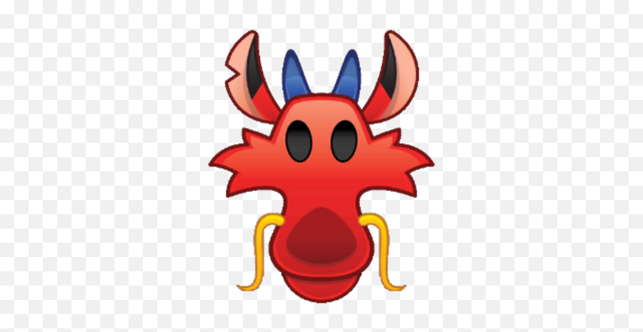 Mushu - Fictional Character Emoji,Animal Emoji