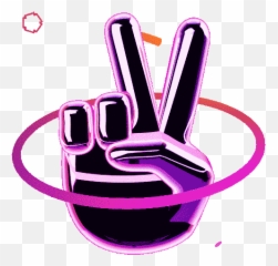 Peace Out Victory Hand Emoji Gif - Peace Out Emoji Gif,Peace Sign Emoji