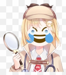 Twoucan - Amelia Watson Art Emoji,Magnifier Girl Emoji