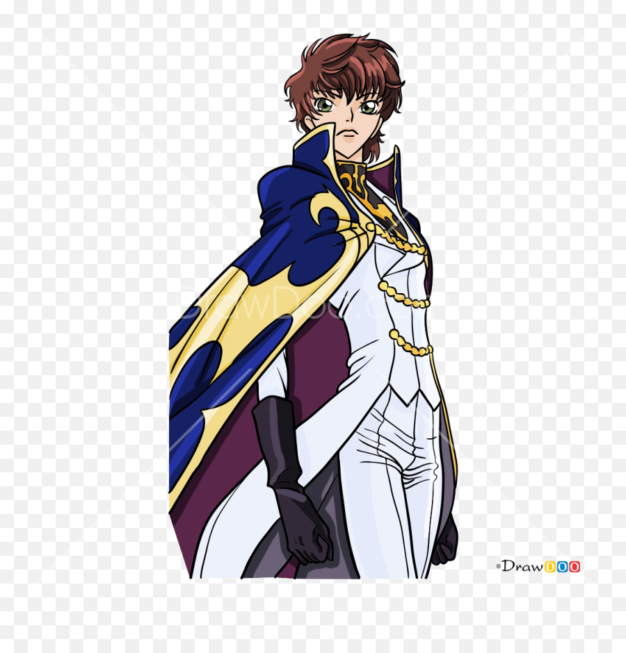 How To Draw Suzaku Kururugi Code Geass - Suzaku Code Geass Png Emoji,Code Geass Emoji