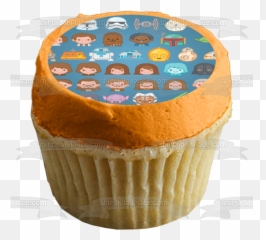 Star Wars Emoji Faces Storm Trooper Anakin Skywalker Princess Leia Chewbaca Yoda Edible Cake Topper Image Abpid15369 - Anna Banana De Rainbow Rangers,Princess Emoji Basic