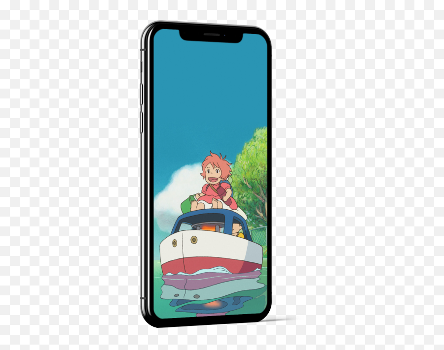 Ponyo On A Boat Wallpaper Wallaland - Rondo Of The Sunflower House Emoji,Space Emoji Wallpaper