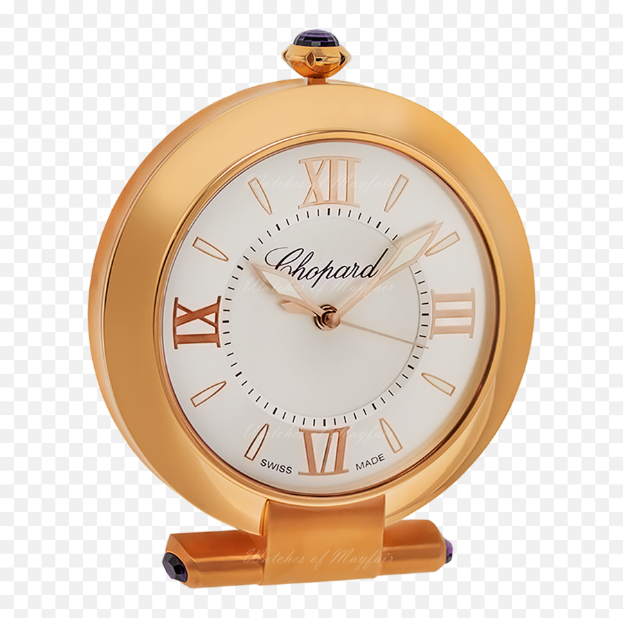 Chopard Alarm Clock Imperial Pink Gold Finish 95020 - 0078 Solid Emoji,Emotion 'alarm Clock' Communication