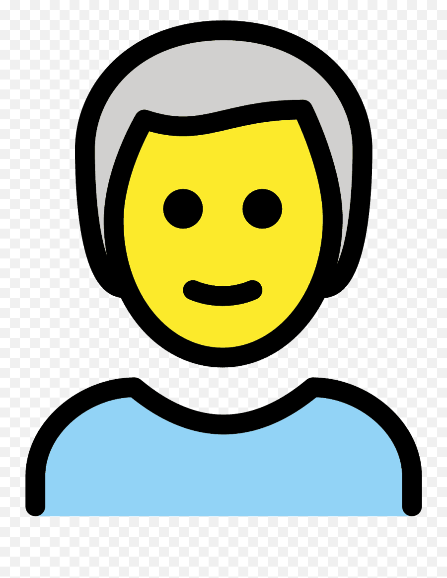 White Hair Emoji Clipart - Pessoa Clipart,Hair Emoji