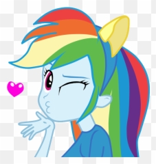 My Little Pony Rainbow Dash Y Pinkie - Rainbow Dash Equestria Girls Love Emoji,Pinky Pie Emoji
