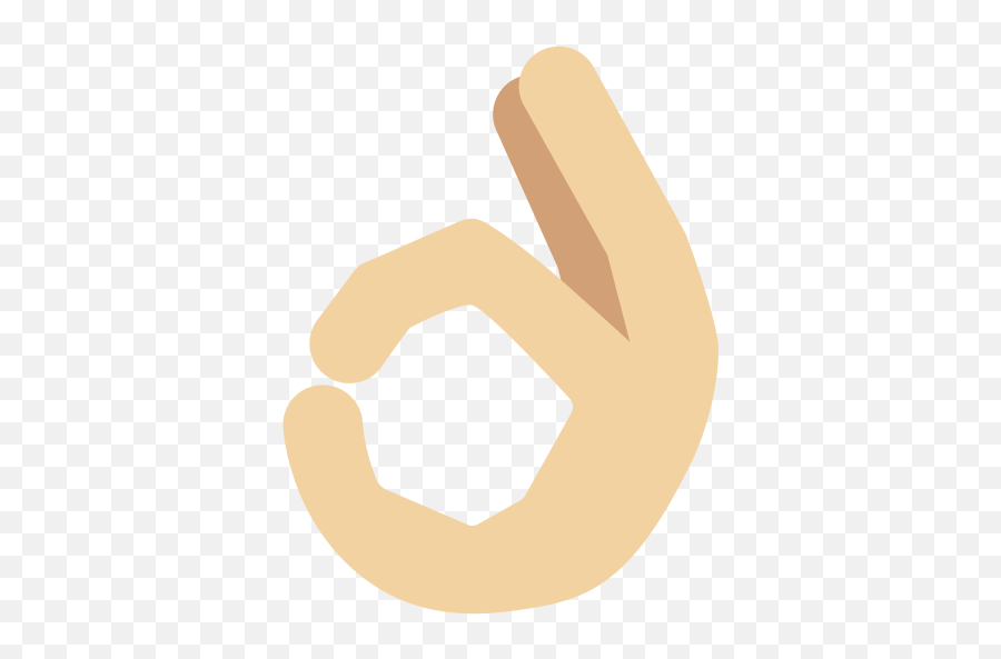 Ok Hand Sign Tone Emoji - Sign Language,Hand Emojis Png Ok