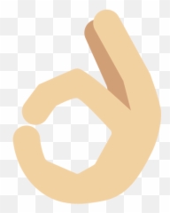 Ok Hand Sign Tone Emoji - Sign Language,Hand Emojis Png Ok