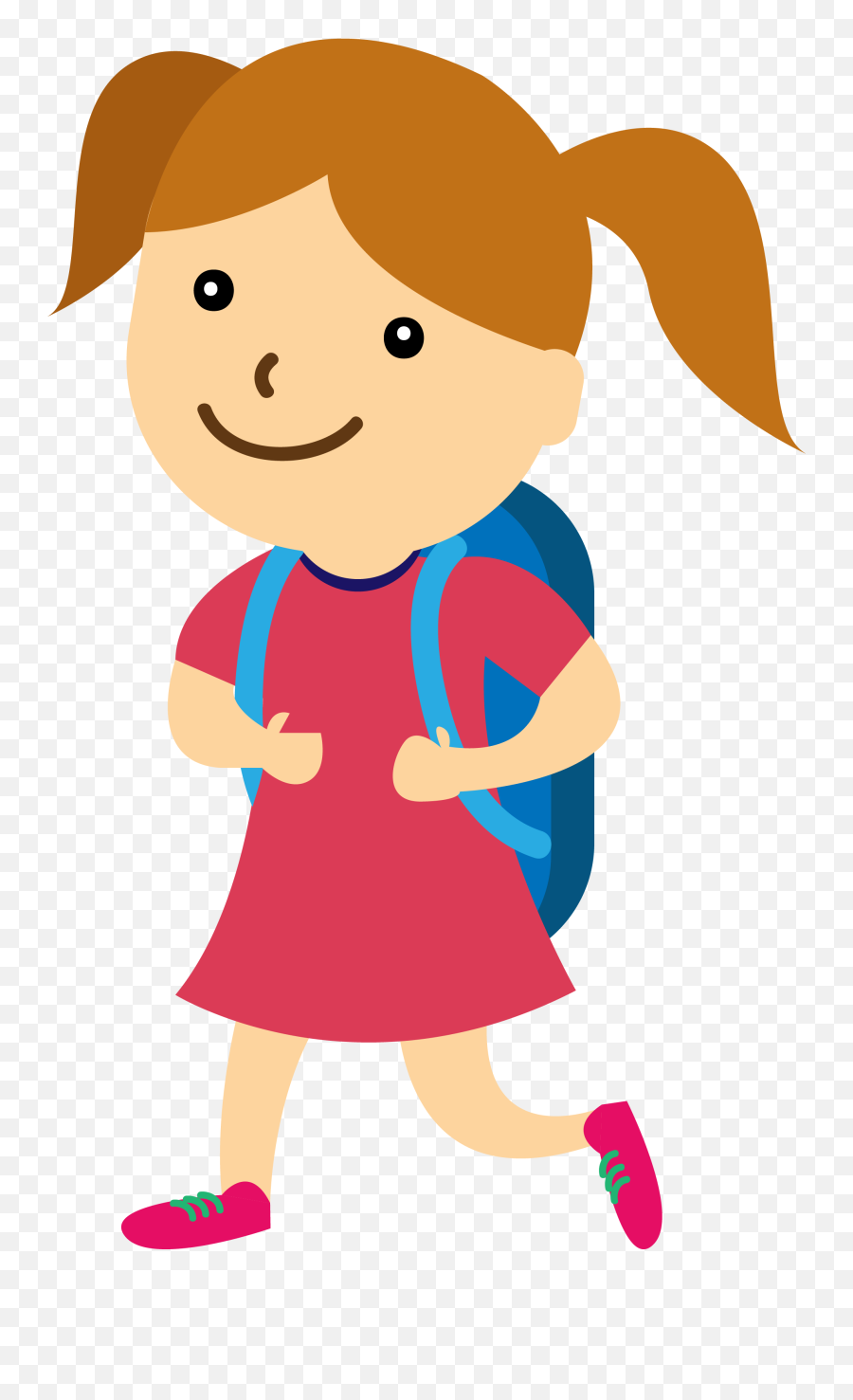 School Girl Back To School Drawing Free Image Download - Teaching Methods For Primary Classes Emoji,Emotions Drawing Study