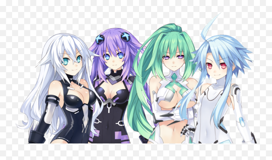 Purpleheart Neptune Greenheart Vert Sticker By - Fictional Character Emoji,Neptunia Transparent Emojis