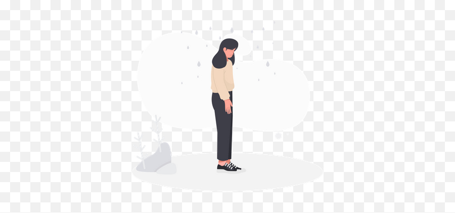 Sad Illustrations Images U0026 Vectors - Royalty Free Illustration Emoji,Girl Depressed Cartoon Emojis